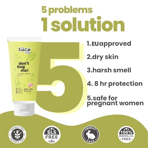 Image of TuCo Kids Combo Pack | Reetha Shampoo & Mosquito Repellent Lotion-100ml Each | Ages 2-5, 5-10, 10-15 | Paraben & Sulphate Free | Safe for Kids and Babies |