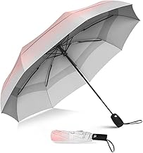 LACOSSI Travel Umbrella for women ^ 3 fold Automatic Open Travel Umbrella, UV Coated Umbrella,Auto Open and Close Small Folding Umbrella,Windproof Umberalla Large for Man,Women