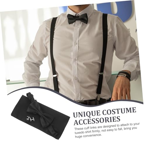 Set de pajarita y pañuelo para hombre Healeved miniatura 3