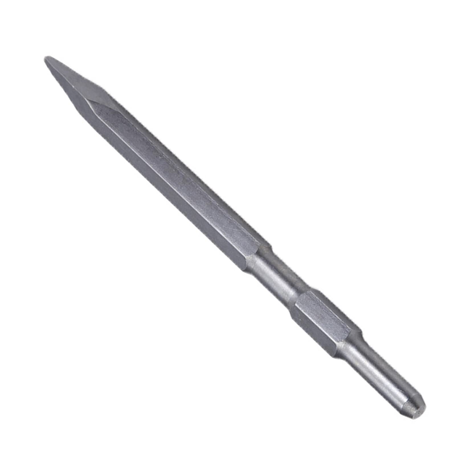 Ciseau à Pointe Hexagonale, Ciseau en Acier Robuste pour Béton et Poignée, Accessoire de Pioche électrique, Outil de Démolition et de Construction, 17x280MM (Pointe 17x280MM)