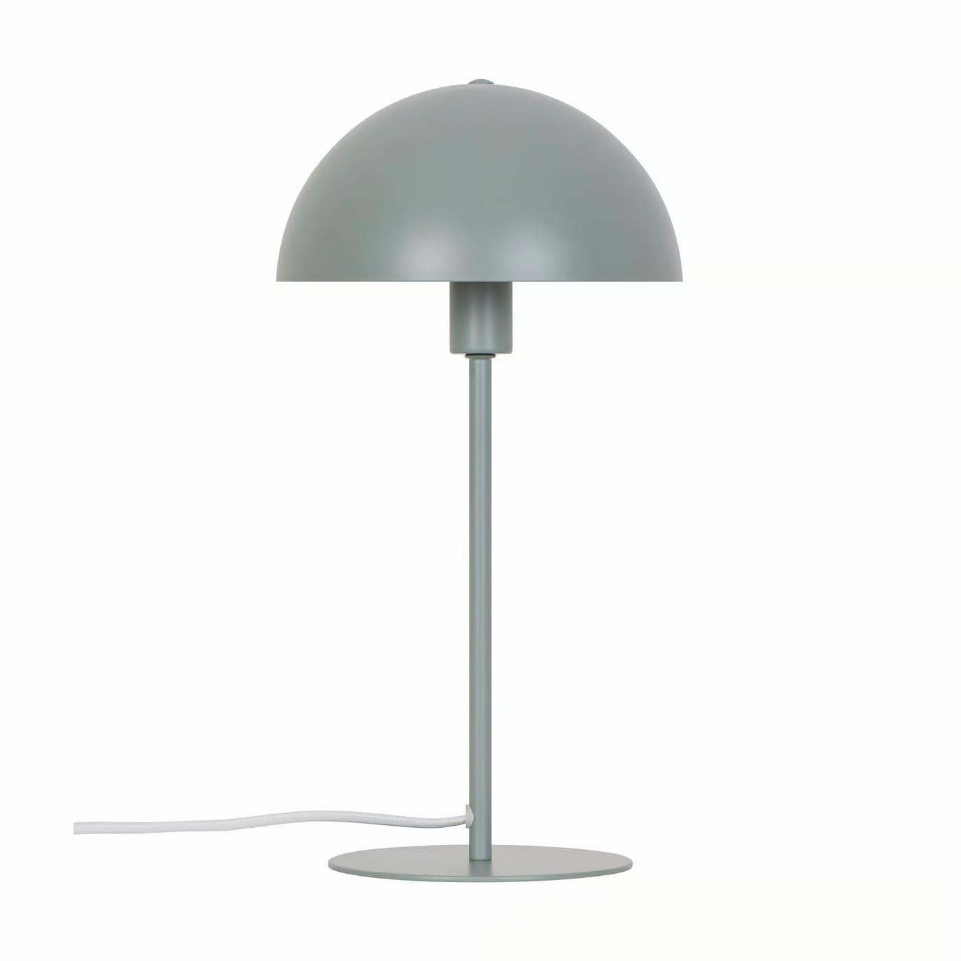 Nordlux Ellen Tischleuchte – Moderne Tischlampe in Staubgrün, E14 Fassung, 40 cm hoch, 150 cm Textilkabel, IP20 – für Wohnzimmer, Schlafzimmer & Büro