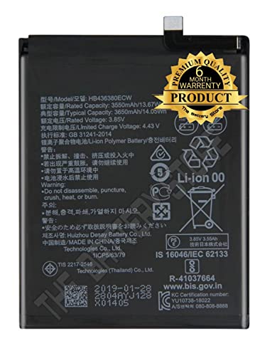 Image of THE BATTERY STORE Orignal HB436380ECW Battery for Honor P30 Battery with 6 Month Warranty and High Capacity Battery Backup Carefully Check Your Phone Model and Purchase (for Honor P30)