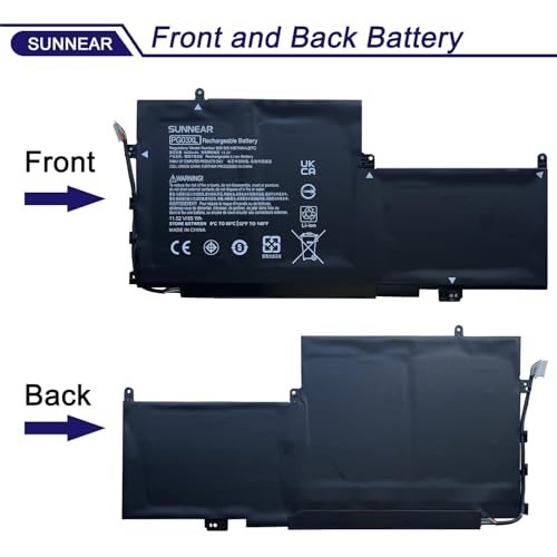 Image of PG03XL 831758-005 Laptop Battery Replacement for HP Spectre X360 15 AP011DX 15-AP000 AP000NA AP000NF AP000NX Series Notebook 831532-421 HSTNN-LB7C 11.52V 65Wh 5430mAh (Tpye B)