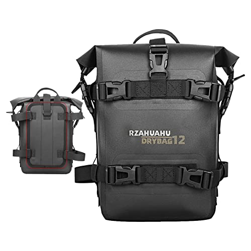 Rosixehird Borsa per paraurti per moto, 4L laterale anteriore impermeabile per coda forcella universale per motore baule portapacchi posteriore