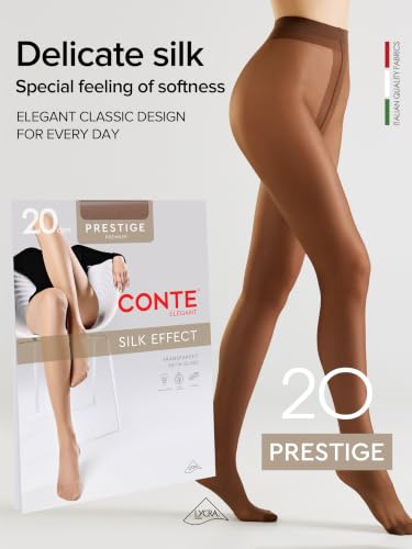 Image of Conte Classic Sheer to Waist Silky Pantyhose Prestige 20 Den