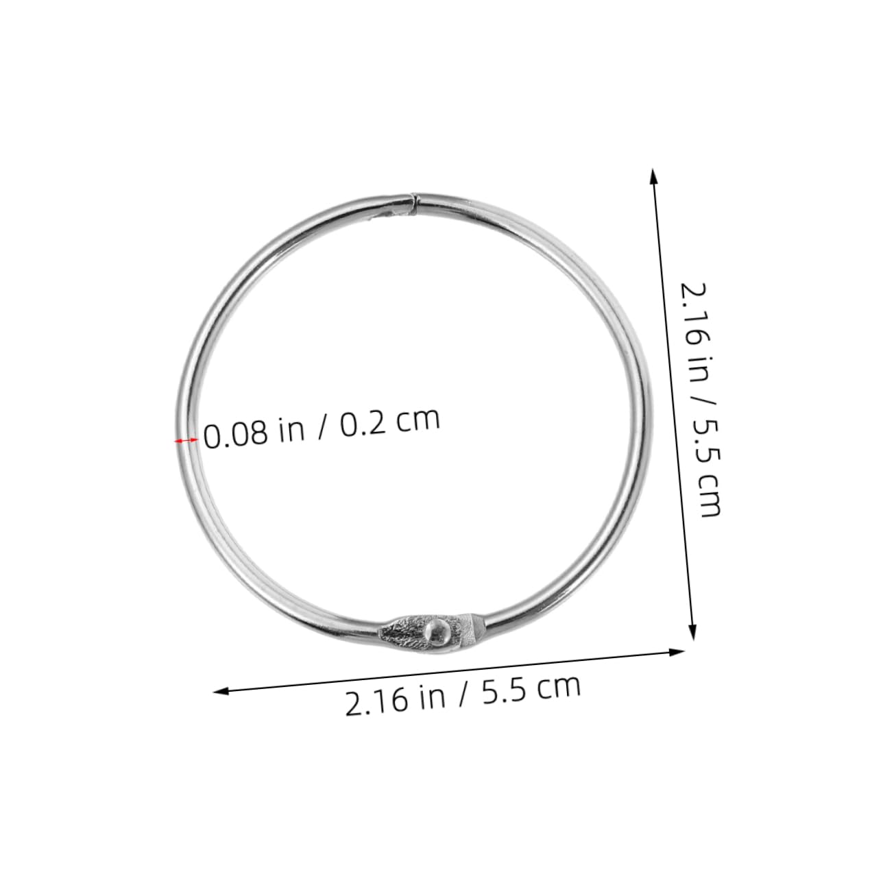 MUCKLILY 30pcs Metal Shower Curtain Rings Stylish Hooks for Easy Installation Shower Rods Compatible with Various Curtain Styles for Bathroom