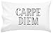 Oh, Susannah Carpe Diem Pillowcase - Fits 20x30" Standard or Queen Size Pillow Inserts Inspirational Pillowcases Dorm Room Accessories