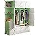 ZLASS Armoire de Rangement Armoire Portable Armoire Armoire Armoire modulaire casier Pliable adapté aux Chaussures de vêtements de Chambre à Coucher Penderies pour Chambre (Size : C)