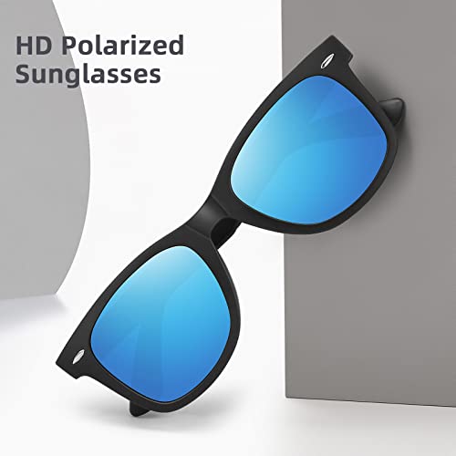 Image of MEETSUN Polarized Sunglasses for Women Men Classic Retro Square Frame Driving Sun Glasses UV Protection