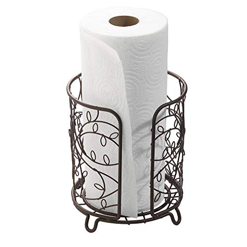 iDesign Twigz Metal Paper Towel Holder, Free Standing Wire Paper Towel Dispenser