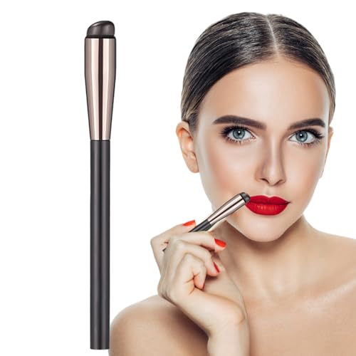 Pennello Labbra in Silicone,Pennello Correttore a Testa Tonda in Silicone - Spazzola Da Trucco Per | Ideale Per Sposi Uso Domestico E Viaggi
