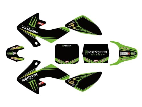 Kit déco N'STYLE/MONSTER - Type CRF50 - Vert - Dirt Bike