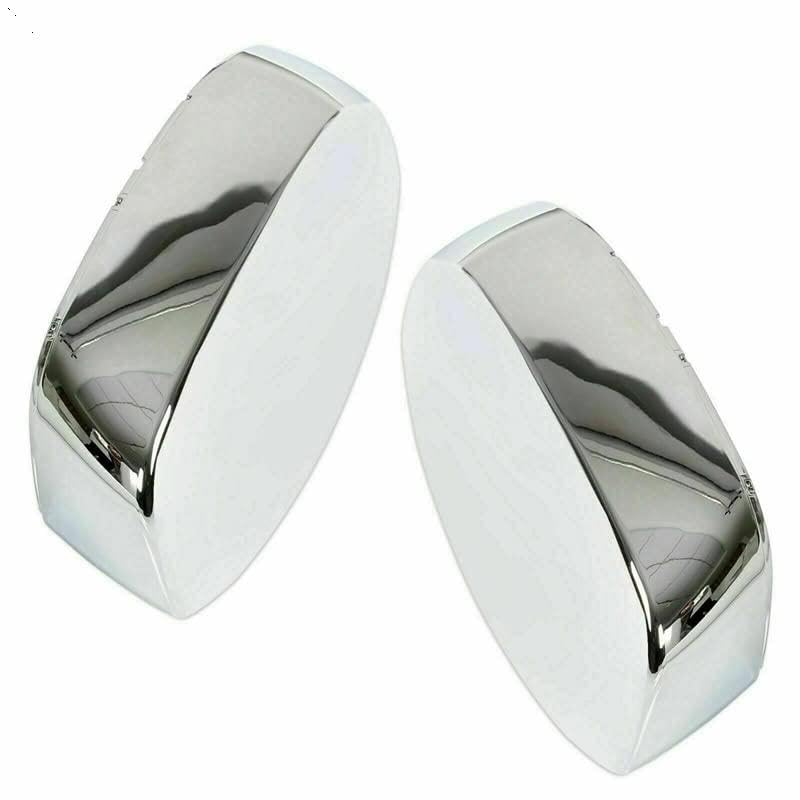 2pcs Chrome Side Rearview Mirror Cover Cap for Chevy Silverado 2007-2013 Top Mirrors Cover Replacement