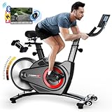 HARISON Semi Commercial Exercise Bike - Stationary Bike for Home Gym - Silent Magnetic Indoor Cycling Bike with Tablet Mount & Comfortable Seat Cushion, 380LBS/400LBS Weight Capacity Workout Bike (Magnetic Pro Max)