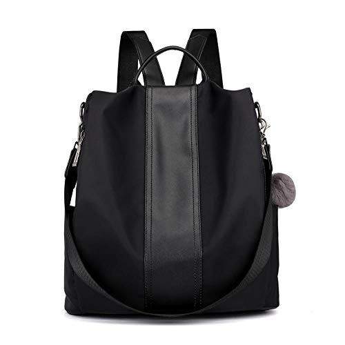 Sac à dos double usage en tissu Oxford noir de style sauvage