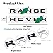 Car Emblem for Front Hood and Trunk lid Rear ABS Material Compatible with Range Rover car Badge car Style Replacement (Gloss Black)