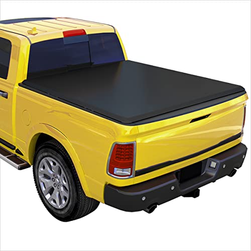 Vinyl Soft Top Roll-up Tonneau Cover Compatible with Ford F150 Heritage with Fleetside/Styleside 6.5ft Bed 97-04