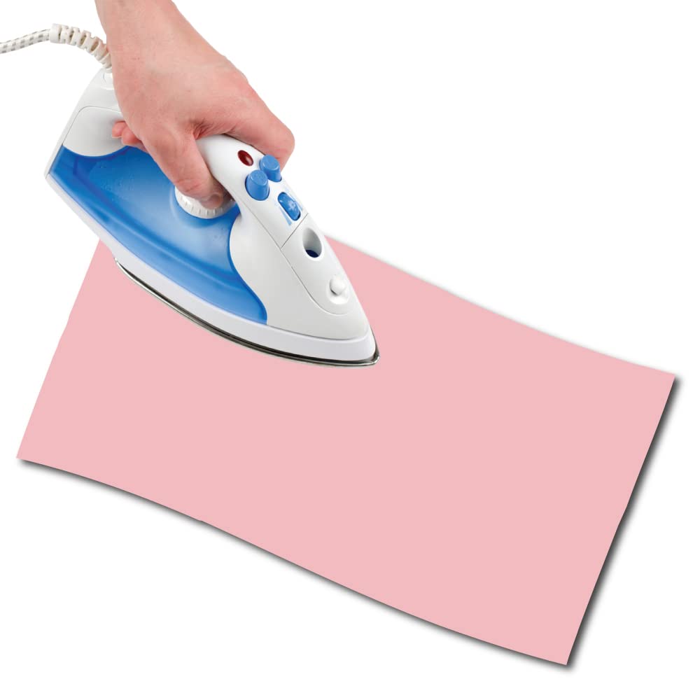 USIT, 1pc Thermoadhesive Cotton Repair Patch, 18"x4.5", Lightweight and Resistant, Pink โ image 1