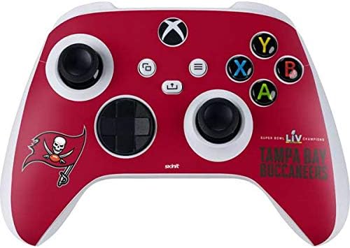 Skinit Decal Gaming Skin Compatible with Xbox Series S Controller - Officially Licensed NFL Super Bowl LV Champions Tampa Bay Buccaneers Design
