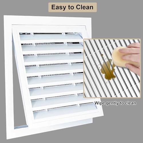 Grille d'aération carrée panneau accès persiennes métal gris