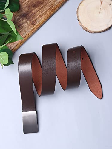 Image of USL Formal /Casual Black Tan Brown Color Genuine Leather Belts For Men (34, Black)