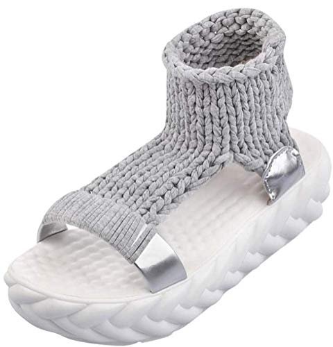 ニット サンダル レディース 厚底 あつぞこ 美脚 疲れない フワフワ かかとなし そとばき つっかけ はきやすい 歩きやすい ソール カラフル クッション クッション性 コンパクト ビーチサンダル フィット フラット おもしろ もこもこ モコモコ ふわふわ すべり止め すべりどめ ライン リゾート ゴム ゴム製 ビーチ キャンプ はいいろ グレー グレイ  灰色