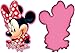 Minnie Mouse 3D Cojin Niña, Multicolor, Única