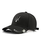 Adjustable Embroidered Trucker Baseball Cap with Racing Motor Logo,for Fashion,Street Dancing,Sports,and Travel--Black