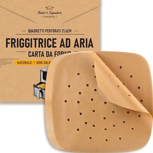 Carta Forno Per Friggitrice Ad Aria - 150 Fogli Antiaderenti, Resistente Al Calore, Per Ninja E Altre Marche - Foto 10