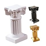 Petite statue : ce bougeoir apportera une ambiance chaleureuse et joyeuse à votre maison ou à vos fêtes. support en forme de colonne romaine