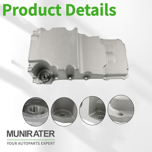 munirater 302-2 Engine Aluminum Low Profile Oil Pan Kit Replacement for Firebird Nova A-pollo Ventura Omega A-body G-body F-body L-S1 L-S2 L-S3 L-S6 by munirater - Used condition - Image 6