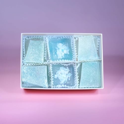 Silky Gem - Edible Lychee Flavored Aurora Crystal Candy, 8-10 pieces, Kohakutou, Edible Gem, Vegan, Gluten Free, ASMR