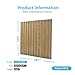 Art3d Slat Wall Panel, 3D Fluted Textured Panel 12-tile 19.7 x 19.7in. - Walnut