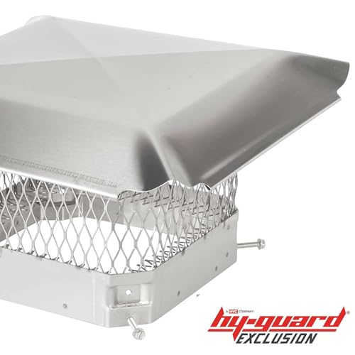 image for HY-GUARD HGSS99 Single Flue Bolt On Stainless Steel Chimney Cover, Mes