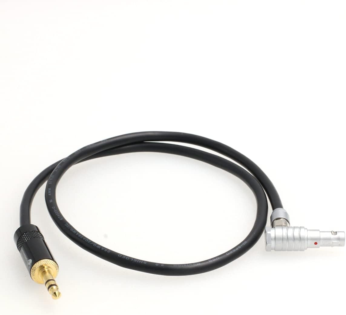 SZRMCC 3.5mm TRS Plug to 00B 5 Pin Audio Input Cable for ARRI Alexa Mini Camera (Straight 3.5)