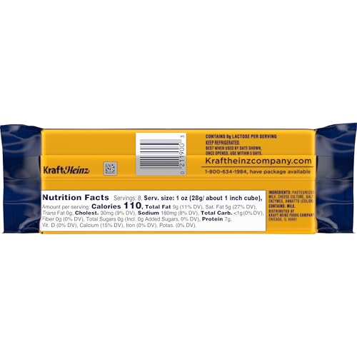 Kraft 00021000001903 Colby Cheese Block, 8 Oz Wrapper thumb #3