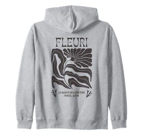 Fleuri la beauté de la naturaleza París 1978 Flor Sudadera con Capucha