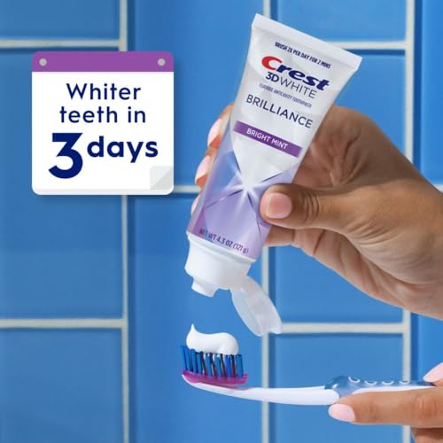 Crest 3D White Brilliance Bright Mint Teeth Whitening Toothpaste の商品画像 4