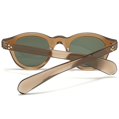 Retro Round Sunglasses for Women Men Vintage Trendy Circle Sun Glasses Fashion chunky shades4