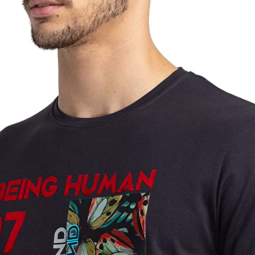Image of Being Human Cactus Green Regular Fit Round Neck Men's T-Shirt Clothing