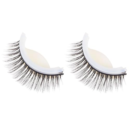 ibasenice Pestañas Postizas Autoadhesivas Look Natural y Cómodo Negras 3d de Plástico Suaves y Reutilizables en Fiestas y Nocturnas