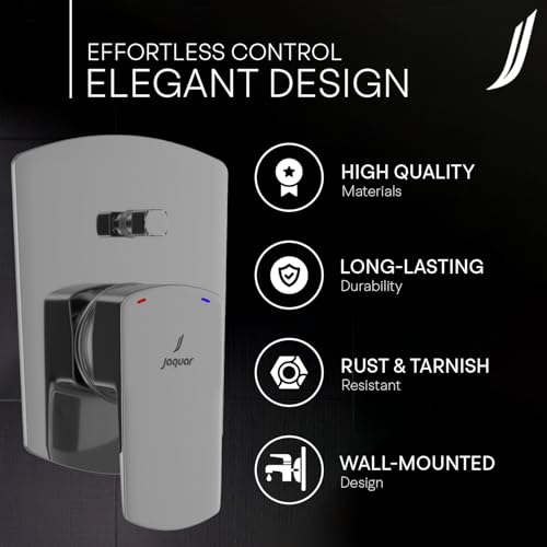 Image of Jaquar Single Lever Exposed Parts Kit for Hi-Flow Diverter | Durable Bathroom Fitting with Stylish Finish | Easy Installation & Long-Lasting Performance - Chrome