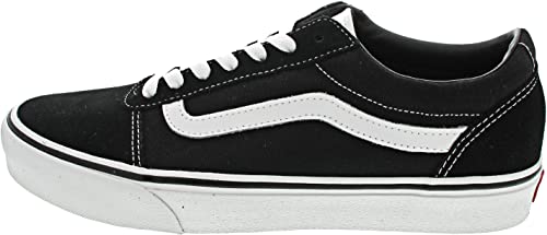 Vans Ward Homme, (SUEDE/CANVAS) BLACK/WHITE, 38.5 EU