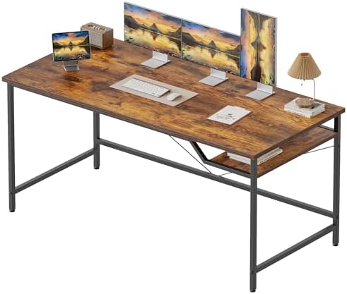Mericonia 140 cm Computertisch, Gaming-Schreibtisch für kleine Rä...