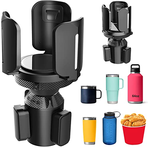 2.0 Upgraded Cup Holder Expander for Car with Expandable Cup Holder, All Purpose Car Cup Holder Compatible with Yeti, Hydro Flasks, Camelbak, Most 10-64oz Large Bottles Mugs in 2.95"-5.5" 2.0 Upgraded Cup Holder Expander for Car with Expandable Cup Holder, All Purpose Car Cup Holder Compatible with Yeti, Hydro Flasks, Camelbak, Most 10-64oz Large Bottles Mugs in 2.95"-5.5"