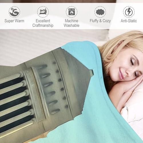 Couverture de lit Indianapolis en peluche skyline 101x127 cm