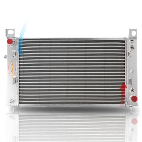 Jepnriyo Aluminum Radiator Replacement for Chevy Silverado Sierra 1500 2500 Tahoe 1999-2012 52484047 Q2334 CU2334 RAD2334 CU2334 for Chevy for Silverado 2000 2001 2002 03 04 05 06 07 08 09 10 11
