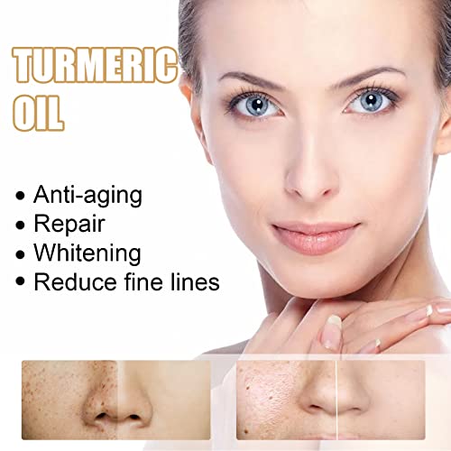Turmeric Dark Spot Corrector 2 Pack Serum Face Serum Bright Skin Dark Spot Corrector Face Whitening Serum Turmeric Repair Face Body Serum for Dark Spots Skin Lightening Moisturizing (2PCS) - Image 4