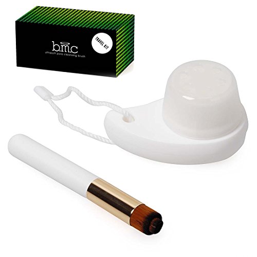 BMC 2 pc Facial Skin Care Beauty Ultrasoft Pore Cleansing Spa Wash Brushes - Travel Kit