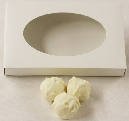 Scott's Cakes Raspberry White Chocolate Truffles in a 8 oz. White Gourmet Box